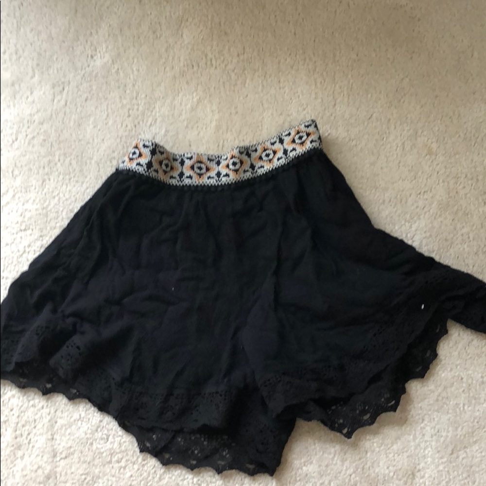 Free People High Waisted Flare Shorts